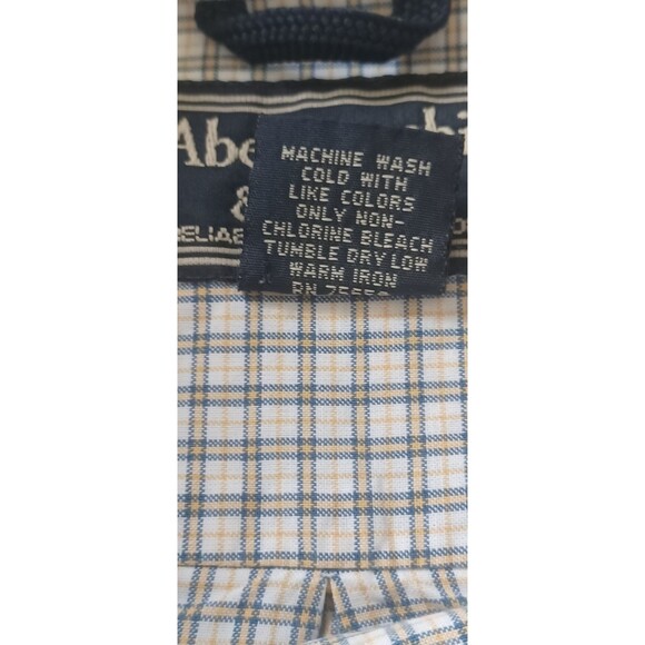 Abercrombie Fitch Shirt Button Down Men Large 100% Cotton Preppy‎ Classic Office - Picture 5 of 7
